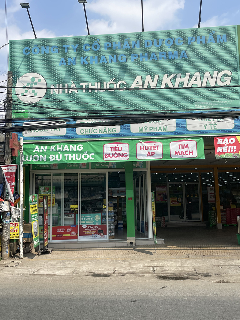 Nhà thuốc An Khang tại Tổ 9, Ấp 3 (Ngay Bách hóa XANH Đối Diện Chợ Hiệp Phước), Xã Nhơn Trạch, Tỉnh Đồng Nai, Việt Nam